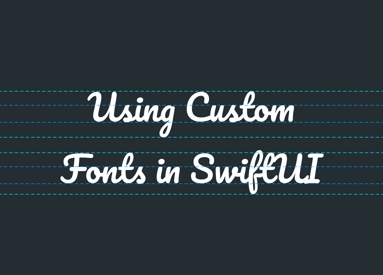 How to use custom fonts with SwiftUI